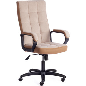 Компьютерное кресло TetChair Кресло TRENDY (22) флок/ткань, бежевый/бронза, 7/TW-21 кресло tetchair parma флок ткань коричневый 6 tw 24