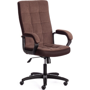 Компьютерное кресло TetChair Кресло TRENDY (22) флок/ткань, коричневый, 6/TW-24 компьютерное кресло tetchair melody флок коричневый 6
