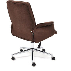 фото Компьютерное кресло tetchair кресло york флок , коричневый, 6