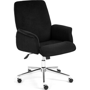 Компьютерное кресло TetChair Кресло YORK флок , черный, 35 кресло офисное tetchair leader 2603