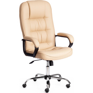 фото Компьютерное кресло tetchair кресло сн9944 (22) хром кож/зам, бежевый, 36-34
