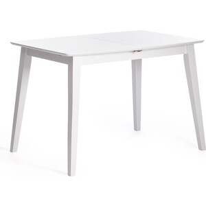 TetChair Стол обеденный раскладной Retro дерево гевея, мдф 110+30 x75x75 см белый (white) стол обеденный мебелик кросс белый