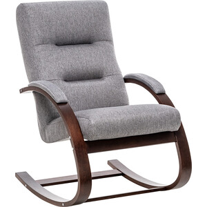 Кресло-качалка Leset Милано орех текстура, ткань Malmo 90 кресло качалка 61х81 см 150 кг c010083