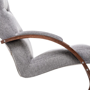 Кресло-качалка Leset Милано орех текстура, ткань Malmo 90