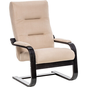 Кресло Leset Оскар, Венге текстура, ткань V18 стул палерма ткань велюр опоры венге молдинг бронза берри