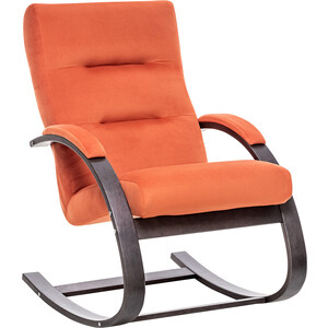 Кресло-качалка Leset Милано, Венге текстура, ткань V39 кресло качалка мебелик сайма экокожа шоколад каркас венге структура п0004568