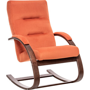 Кресло-качалка Leset Милано орех текстура, ткань V39 кресло качалка vinotti