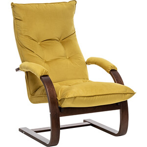 Кресло Leset Монако орех текстура, ткань V28 кресло качалка leset милано орех текстура ткань v39