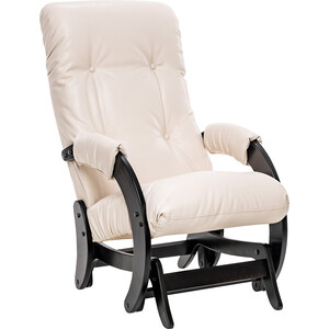 Кресло-качалка Leset Модель 68 (Футура) венге текстура, к/з Varana cappuccino кресло качалка мебелик сайма экокожа шоколад каркас венге структура п0004568