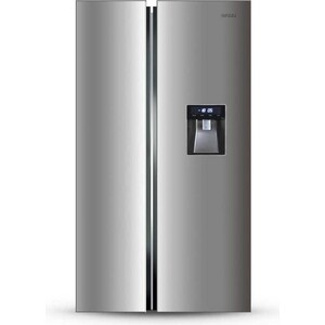 Холодильник Ginzzu NFK-521 SbS сталь - фото 1