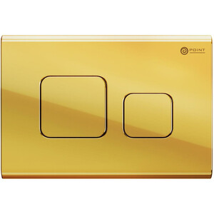 Кнопка смыва Point Афина золото (PN44041G) клавиша смыва point афина для инсталляции золото pn44041g