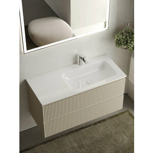 Мебель для ванной Sancos Snob R 100х45 правая, Beige Soft