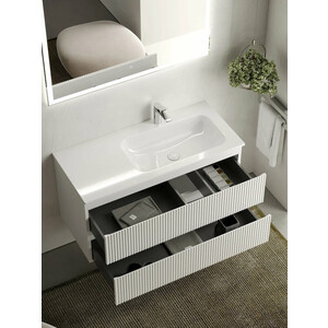 Мебель для ванной Sancos Snob R 100х45 правая, Bianco