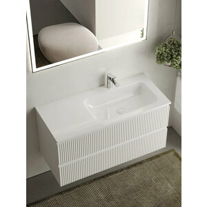 Мебель для ванной Sancos Snob R 100х45 правая, Bianco