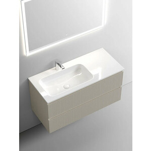 Мебель для ванной Sancos Snob T 100х45 левая, Beige Soft