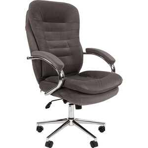 Кресло Chairman Home 795 ткань Т-55 серый (00-07116608) компьютерное кресло chairman home 795 т 10 beige 00 07116607