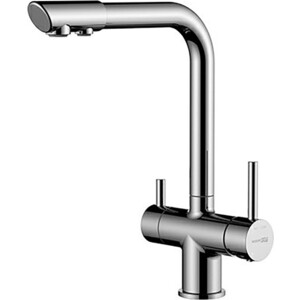 Смеситель для кухни Wasserkraft с подключением фильтра, хром (A8317) смеситель для раковины wasserkraft alme хром 1510