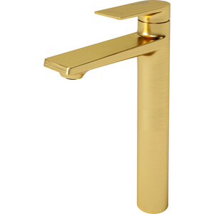 Смеситель для раковины Wasserkraft Aisch матовое золото (5503H) смеситель для ванны с душем timo selene 2130 17y врезной золото матовое