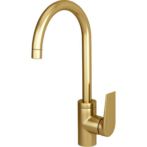 Смеситель для кухни Wasserkraft Aisch матовое золото (5507) смеситель для ванны wasserkraft aisch матовое золото 5501
