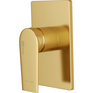 Смеситель для душа Wasserkraft Aisch матовое золото (5551) смеситель для ванны wasserkraft aisch матовое золото 5501