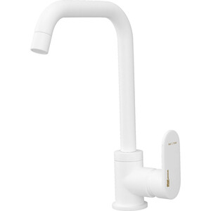 Смеситель для кухни Wasserkraft Mindel белый soft-touch (8507) термостат для ванны wasserkraft elbe soft touch 7411 thermo