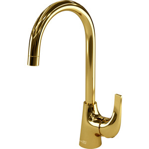 Смеситель для кухни Wasserkraft Sauer глянцевое золото (7107) смеситель для ванны wasserkraft aisch матовое золото 5561