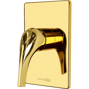 Смеситель для душа Wasserkraft Sauer глянцевое золото (7151) смеситель для ванны wasserkraft aisch матовое золото 5561