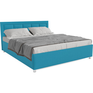 Кровать Mebel Ars Версаль 140 см (синий) кровать mebel ars версаль 160 см велюр серо синий нв 178 26
