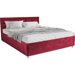 Кровать Mebel Ars Версаль 160 см (бархат красный STAR VELVET 3 DARK RED) кровать двуспальная мебелико герда микровельвет красный
