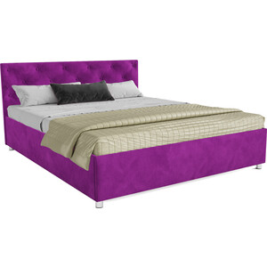 Кровать Mebel Ars Классик 160 см (фиолет) матрас классик респект в скрутке 1400 2000