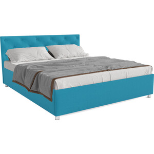 Кровать Mebel Ars Классик 160 см (синий) кровать mebel ars классик 160 см велюр серо синий нв 178 26