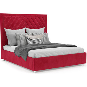 Кровать Mebel Ars Мишель 160 см (Кордрой красный) кровать mebel ars мишель 160 см голубой luna 089