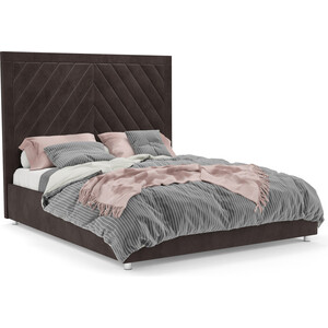 Кровать Mebel Ars Мишель 160 см (Кордрой коричневый) кровать mebel ars классик 140 см кордрой коричневый
