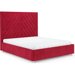 Кровать Mebel Ars Мишель 140 см (Кордрой красный)