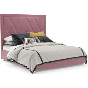 Кровать Mebel Ars Треви 160 см (велюр пудра НВ-178 18) кровать подростковая капризун капризун 4 р439 розовый