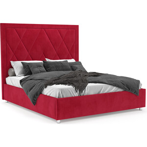 Кровать Mebel Ars Треви 160 см (Кордрой красный) кресло кровать mebel ars барон 3 красный кордрой