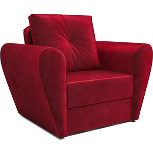 Mebel Ars Кресло-кровать Квартет (бархат красный STAR VELVET 3 DARK RED) кресло кровать mebel ars квартет красный кордрой