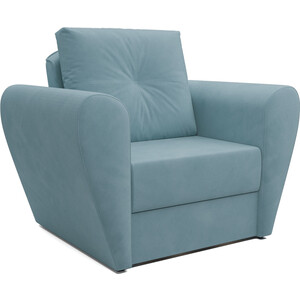 Кресло-кровать Mebel Ars Квартет (голубой - luna 089) выкатной диван mebel ars квартет голубой luna 089