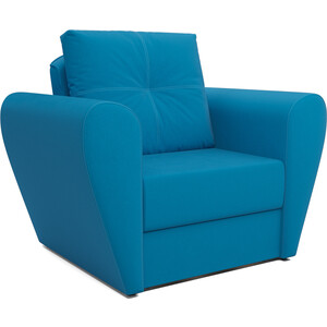 выкатной диван mebel ars квартет рогожка синяя Mebel Ars Кресло-кровать Квартет (рогожка синяя)