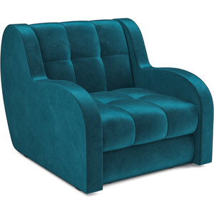 Кресло-кровать Mebel Ars Аккордеон Барон (бархат сине-зеленый STAR VELVET 43 BLACK GREEN) кровать mebel ars мишель 160 см бархат шоколадный star velvet 60 coffee