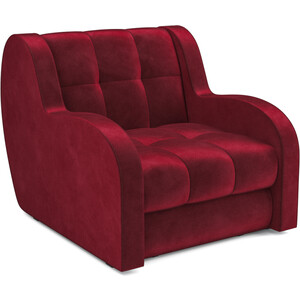 Кресло-кровать Mebel Ars Аккордеон Барон (бархат красный STAR VELVET 3 DARK RED) кресло кровать mebel ars барон 3 красный кордрой