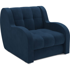 Кресло-кровать Mebel Ars Аккордеон Барон (темно-синий Luna 034) кресло кровать mebel ars барон 2 темно синий luna 034