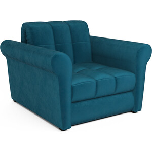 Кресло-кровать Mebel Ars Гранд (бархат сине-зеленый / STAR VELVET 43 BLACK GREEN) кресло кровать mebel ars гранд бархат сине зеленый star velvet 43 black green