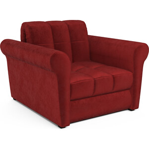 Кресло-кровать Mebel Ars Гранд (бархат красный / STAR VELVET 3 DARK RED) диван mebel ars гранд бархат шоколадный star velvet 60 cofee ппу