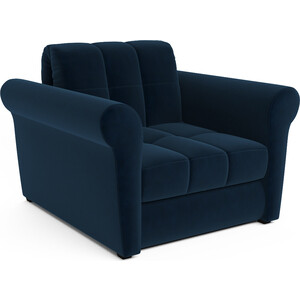 Кресло-кровать Mebel Ars Гранд (темно-синий - Luna 034) пряжа diva 100% микрофибра 350м 100гр 361 темно синий