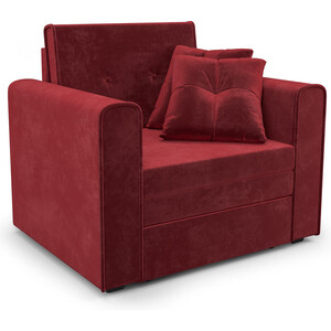 фото Null mebel ars кресло-кровать санта (бархат красный star velvet 3 dark red)