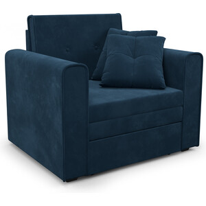 Mebel Ars Кресло-кровать Санта (темно-синий - Luna 034) defender игровое кресло ares темно синий pu 3 класс мягк подлокотник