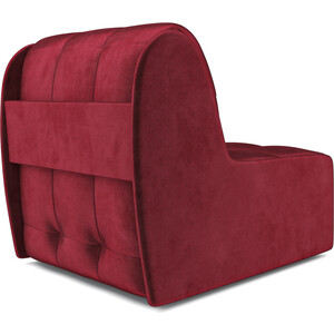Кресло-кровать Mebel Ars Барон №2 (бархат красный STAR VELVET 3 DARK RED)