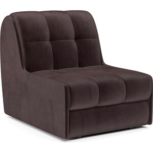 Кресло-кровать Mebel Ars Барон №2 (бархат шоколадный STAR VELVET 60 COFFEE) кресло кровать mebel ars малютка 2 бархат шоколадный star velvet 60 cofee