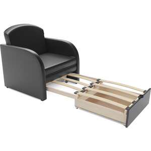 Кресло-кровать Mebel Ars Малютка (экокожа черная)